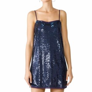 Navy Sequin Dress